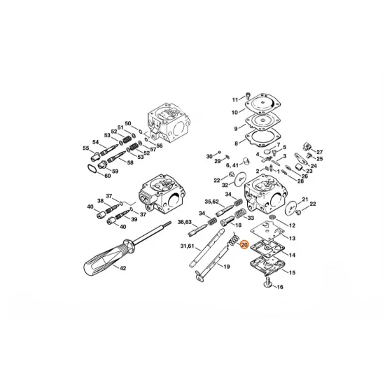 STIHL  Sprężyna ramieniowa 4116 122 3200